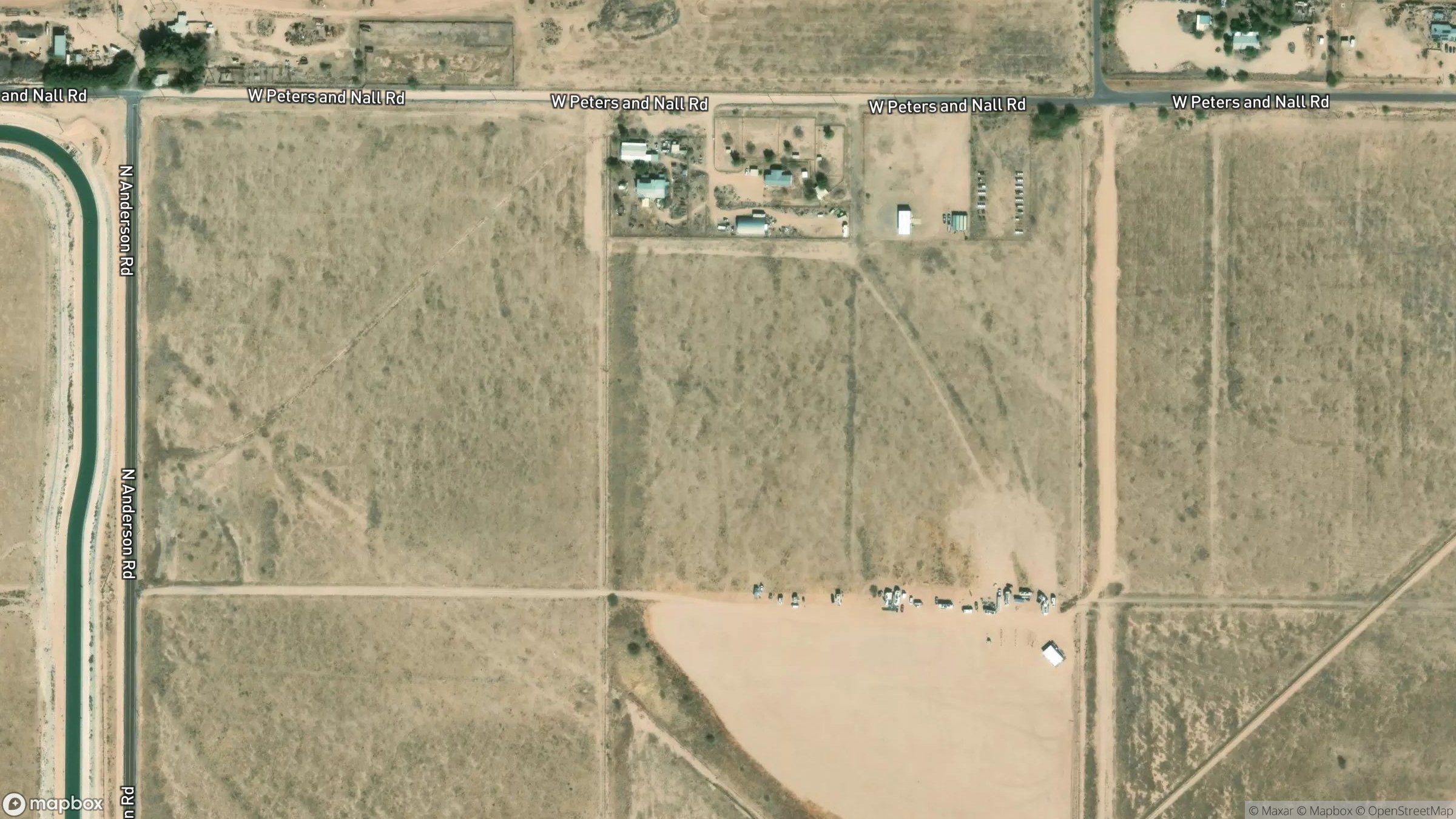 Aerial view of 33117 West Peters and Nall Road