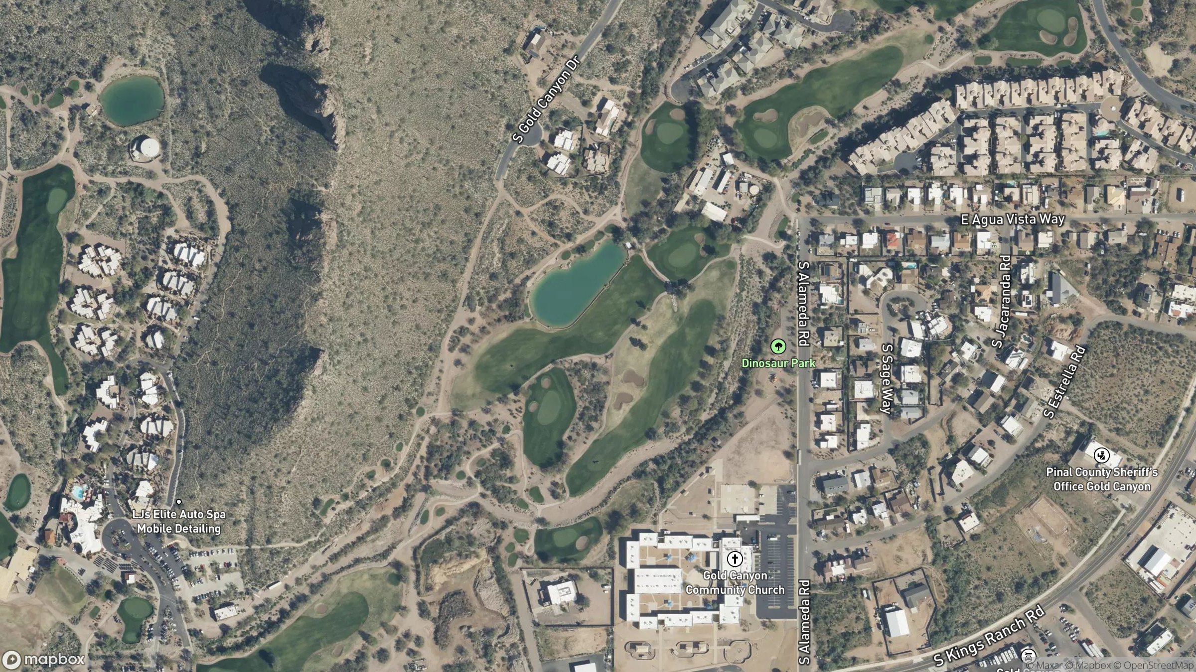 Aerial view of 5483 South Camino Fuego 1
