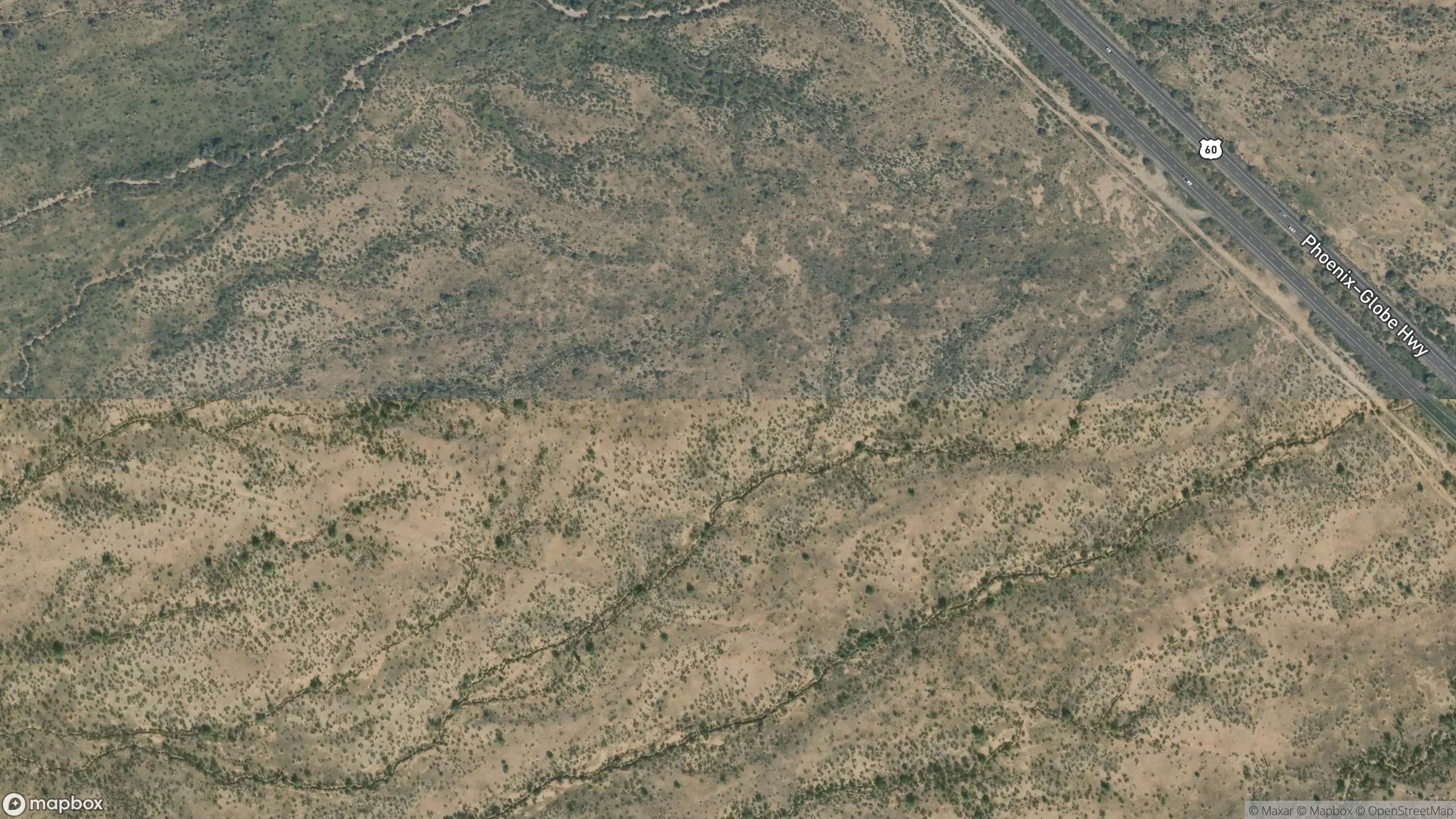 Aerial view of East US Highway 60 1